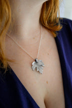Silver Leaf Necklace